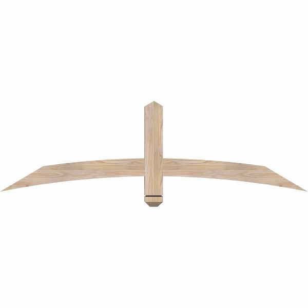 Ekena Millwork Bellingham Smooth Timber Gable Bracket, Douglas Fir, 60"W x 17"H x 3 1/2"D x 3 1/2"F, 7/12 Pitch GBW060X17X0404BEL00SDF - main